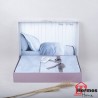 کالای خواب|روتختی کاوری ساتن ژاکارد دونفره کالرز اف فشن COLORS OF FASHION مدل: MELEK A MAVI