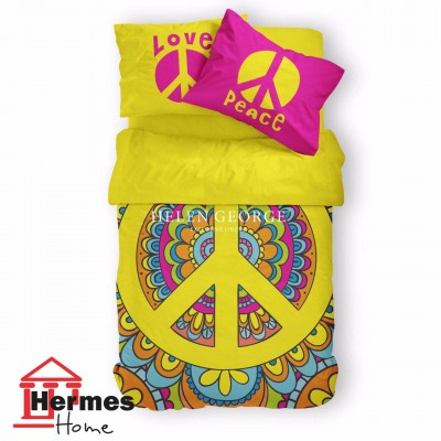 کالای خواب|روتختی کاوری ساتن اکسکلوسیو یکنفره هلن جورج HELEN GEORGE مدل: PEACE