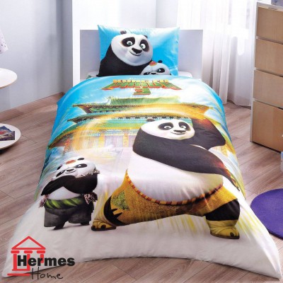 کالای خواب|روتختی کاوری رنفورس یکنفره تینیجر تاچ TAC مدل: KUNG FU PANDA MOVIE