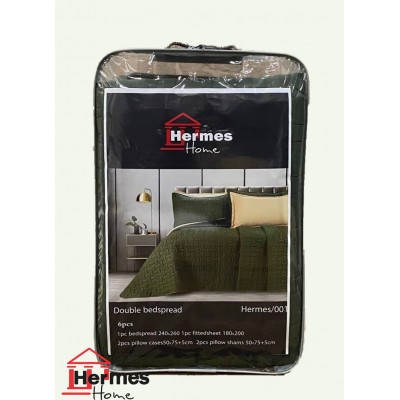 کالای خواب|روتختی پنبه دوزی دونفره هرمس هوم HERMES HOME مدل: 001 HERMES کالای خواب|روتختی پنبه دوزی دونفره هرمس هوم HERMES HOME مدل: 001 HERMES