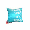 کالای خواب|کوسن ساتن اکسکلوسیو هلن جورج HELEN GEORGE مدل: YOUNG WILD AND FREE MINT