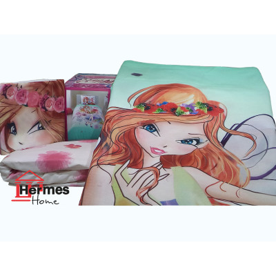 کالای خواب|روتختی کاوری رنفورس یکنفره تینیجر تاچ TAC مدل: WINX BLOOM WATERCOLOUR کالای خواب|روتختی کاوری رنفورس یکنفره تینیجر تاچ TAC مدل: WINX BLOOM WATERCOLOUR