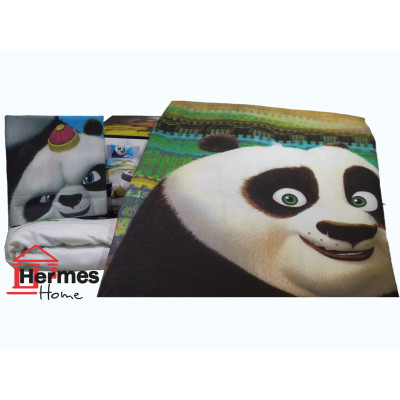 کالای خواب|روتختی کاوری رنفورس یکنفره تینیجر تاچ TAC مدل: KUNG FU PANDA MOVIE