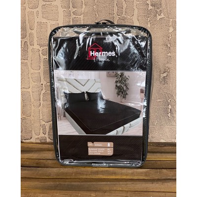 کالای خواب|ملحفه کشدار پنبه دوزی یکنفره 90 هرمس HERMES رنگ: مشکی کالای خواب|ملحفه کشدار پنبه دوزی یکنفره 90 هرمس HERMES رنگ: مشکی