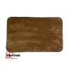 فرشینه و قالیچه|پادری مخمل مستطیل مدل: STRIPE KAHVE