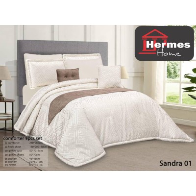 کالای خواب|روتختی شانل دونفره هرمس HERMES مدل: SANDRA 01 کالای خواب|روتختی شانل دونفره هرمس HERMES مدل: SANDRA 01