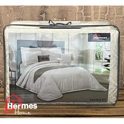 کالای خواب|روتختی شانل دونفره هرمس HERMES مدل: SANDRA 01 کالای خواب|روتختی شانل دونفره هرمس HERMES مدل: SANDRA 01