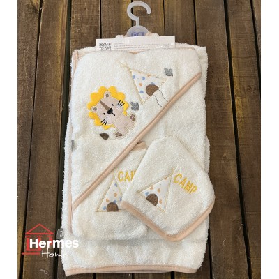حوله|سرویس حوله نوزادی ۵ تیکه مادرکر MOTHERCARE مدل: LION KREM حوله|سرویس حوله نوزادی ۵ تیکه مادرکر MOTHERCARE مدل: LION KREM