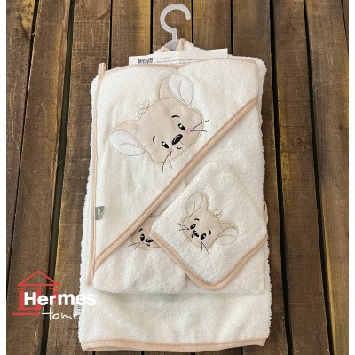 حوله|سرویس حوله نوزادی ۵ تیکه مادرکر MOTHERCARE مدل: MOUSE KREM حوله|سرویس حوله نوزادی ۵ تیکه مادرکر MOTHERCARE مدل: MOUSE KREM