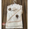 حوله|سرویس حوله نوزادی ۵ تیکه مادرکر MOTHERCARE مدل: BEAR BALLON KREM