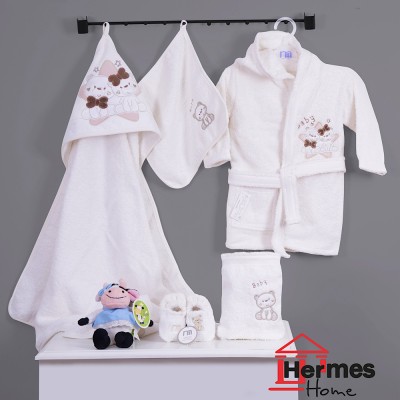 حوله|سرویس حوله نوزادی ۵ تیکه مادرکر MOTHERCARE مدل: BEAR KREM حوله|سرویس حوله نوزادی ۵ تیکه مادرکر MOTHERCARE مدل: BEAR KREM
