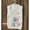 حوله|سرویس حوله نوزادی ۵ تیکه مادرکر MOTHERCARE مدل: U AND ME WHITE