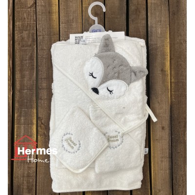 حوله|سرویس حوله نوزادی ۵ تیکه مادرکر MOTHERCARE مدل: FOX KREM حوله|سرویس حوله نوزادی ۵ تیکه مادرکر MOTHERCARE مدل: FOX KREM