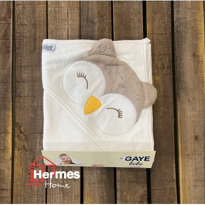 حوله|حوله تک نوزادی گای بیبی GAYE BEBE مدل: OWL CAPPUCCINO حوله|حوله تک نوزادی گای بیبی GAYE BEBE مدل: OWL CAPPUCCINO