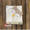حوله|حوله تک نوزادی گای بیبی GAYE BEBE مدل: OWL CAPPUCCINO