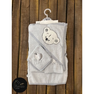 حوله|سرویس حوله نوزادی ۵ تیکه مادرکر MOTHERCARE مدل: SCARF BEAR GRI حوله|سرویس حوله نوزادی ۵ تیکه مادرکر MOTHERCARE مدل: SCARF BEAR GRI