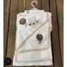 حوله|سرویس حوله نوزادی ۵ تیکه مادرکر MOTHERCARE مدل: BEAR BALLON KREM
