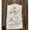 حوله|سرویس حوله نوزادی ۵ تیکه مادرکر MOTHERCARE مدل: SCARF BEAR KREM