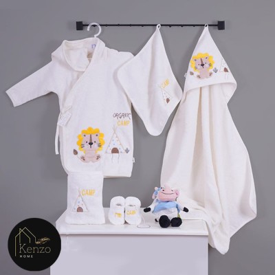حوله|سرویس حوله نوزادی ۵ تیکه مادرکر MOTHERCARE مدل: LION KREM حوله|سرویس حوله نوزادی ۵ تیکه مادرکر MOTHERCARE مدل: LION KREM