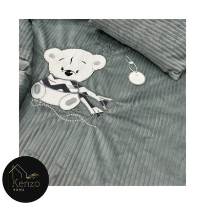 کالای خواب|سرویس خواب نوزاد با قنداق مادرکر MOTHERCARE مدل: SCARF BEAR GRI