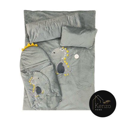 کالای خواب|سرویس خواب نوزاد با قنداق مادرکر MOTHERCARE مدل: DINOSAUR GRI