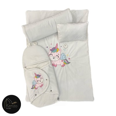 کالای خواب|سرویس خواب نوزاد با قنداق مادرکر MOTHERCARE مدل: UNICORN WHITE