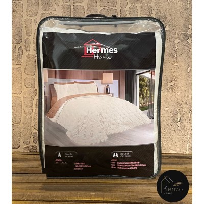 کالای خواب|روتختی یکنفره هرمس HERMES مدل: Cilantro nescafe krem