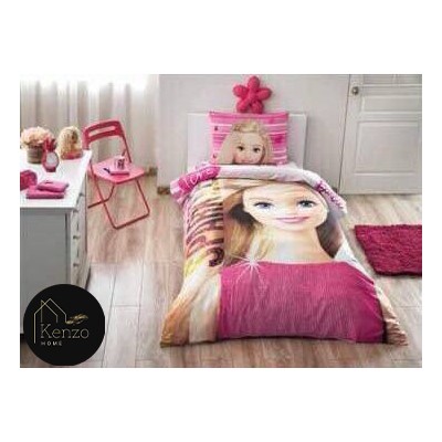 کالای خواب|روتختی کاوری رنفورس یکنفره تینیجر تاچ TAC مدل: BARBIE SPARKLE