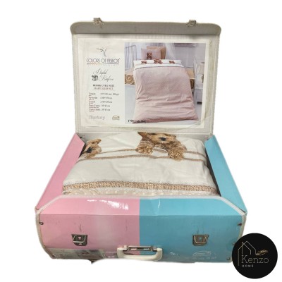 کالای خواب|روتختی کاوری نوزادی کالرز اف فشن COLORS OF FASHION مدل: CUTE DOG کالای خواب|روتختی کاوری نوزادی کالرز اف فشن COLORS OF FASHION مدل: CUTE DOG