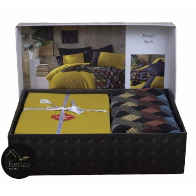 کالای خواب|روتختی کاوری پتودار دونفره کتون باکس COTTON BOX مدل: EVEN HARDAL SIYAH کالای خواب|روتختی کاوری پتودار دونفره کتون باکس COTTON BOX مدل: EVEN HARDAL SIYAH