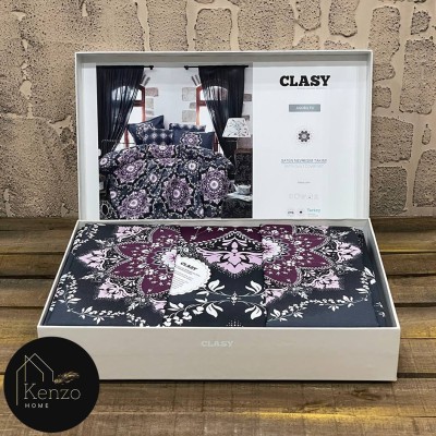 کالای خواب|روتختی کاوری ساتن نخ دونفره کلسی CLASY مدل: AGORA V2