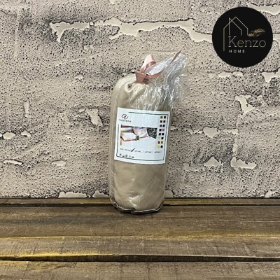 کالای خواب|ملحفه کش دار تشک دونفره ۱۶۰ کویین ولنتینا VALENTINA رنگ: NESCAFE