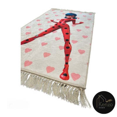 فرشینه و قالیچه|فرشینه چاپی 100x60 مدل: LADYBUG