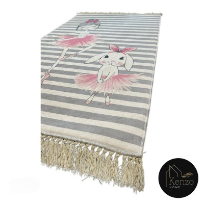 فرشینه و قالیچه|فرشینه چاپی 100x60 مدل: BALLERIN GIRL