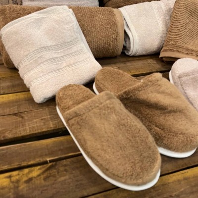 حوله|سرویس حوله پنبه ژاکارد دونفره دیمورا مدل: (dimora(toprak-kahve