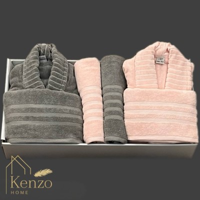 حوله|سرویس حوله پنبه ژاکارد دونفره زبرا مدل: (ZEBRA(zeytin yesili-pudra