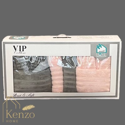 حوله|سرویس حوله پنبه ژاکارد دونفره زبرا مدل: (ZEBRA(zeytin yesili-pudra