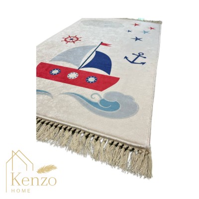 فرشینه و قالیچه|فرشینه چاپی 100x60 مدل: MARINE