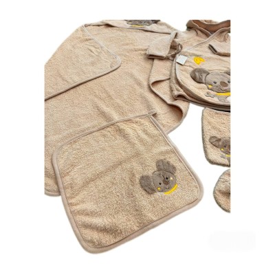 حوله|سرویس حوله نوزادی ۵ تیکه مادرکر MOTHERCARE مدل: KOALA NESCAFE