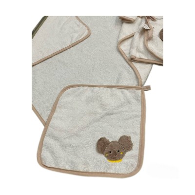 حوله|سرویس حوله نوزادی ۵ تیکه مادرکر MOTHERCARE مدل: KOALA KREM