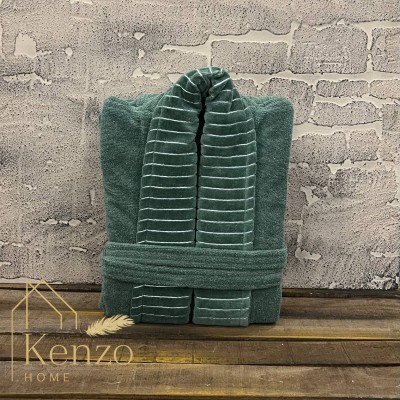 حوله|حوله تن پوش ژاکارد پنبه سایز ایکس لارج ( 135) مدل زبرا  رنگ: سبز