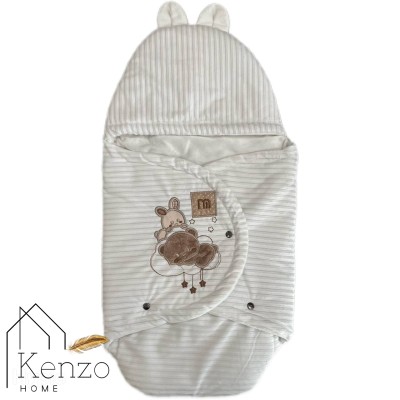 کالای خواب|سرویس خواب نوزاد 5تکه گلدوزی  MOTHERCARE مدل: خرس خرگوش سفید