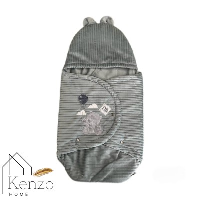 کالای خواب|سرویس خواب نوزاد 5تکه گلدوزی  MOTHERCARE مدل: خرس بالونی طوسی