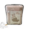 کالای خواب|سرویس خواب نوزاد 5تکه گلدوزی  MOTHERCARE مدل: خرس خرگوش کرم