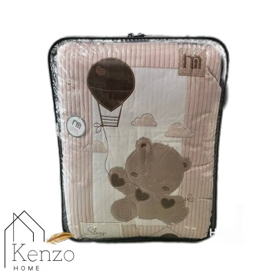 کالای خواب|سرویس خواب نوزاد 5تکه گلدوزی  MOTHERCARE مدل: خرس بالونی کرم