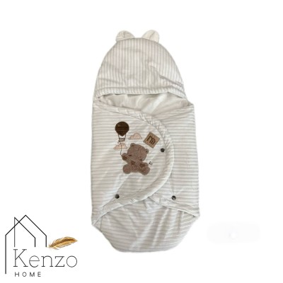 کالای خواب|سرویس خواب نوزاد 5تکه گلدوزی  MOTHERCARE مدل: خرس بالونی سفید