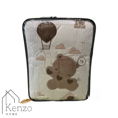 کالای خواب|سرویس خواب نوزاد 5تکه گلدوزی  MOTHERCARE مدل: خرس بالونی سفید