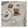 کالای خواب|سرویس خواب نوزاد 5تکه گلدوزی MOTHERCARE مدل: خرس پاپیونی سفید
