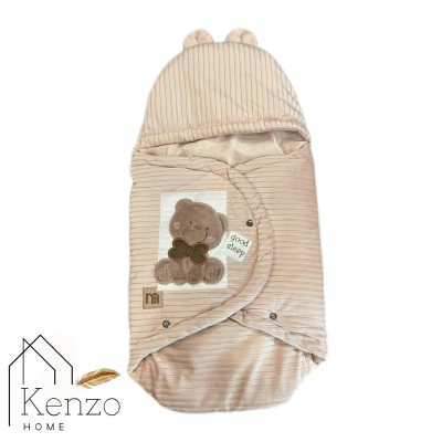 کالای خواب|سرویس خواب نوزاد 5تکه گلدوزی  MOTHERCARE مدل: خرس پاپیونی کرم