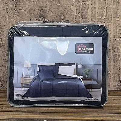 کالای خواب|سرویس لحاف دونفره 7تکه مدل candy رنگ سرمه ای